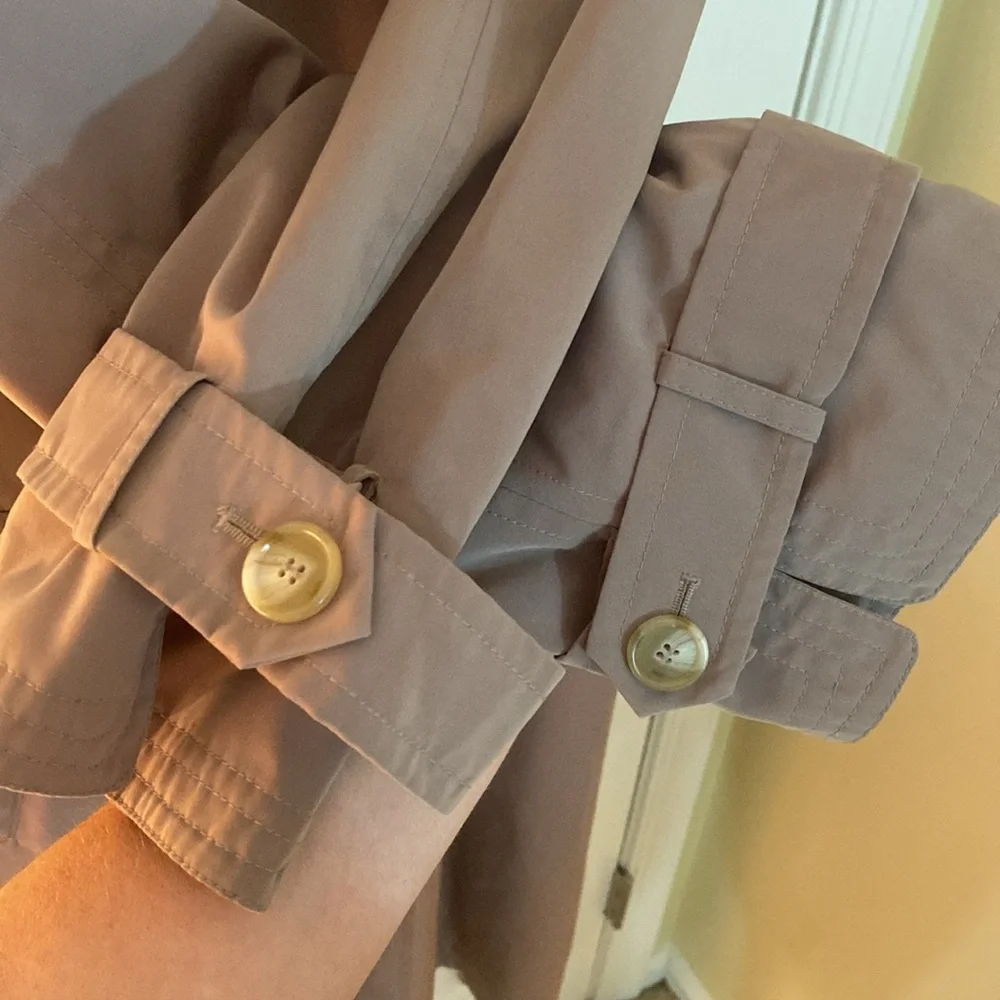 Vintage Fleet Street Trench coat raincoat size 14 belted - Picture 6 of 14